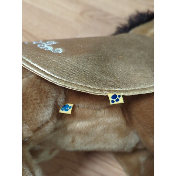 Build A Bear Horse Pony Plush Brown 13" Stuffed Animal Toy Mane Tail Gold Cape - Picture 10 of 10